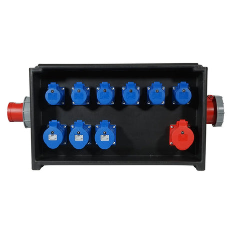 Elumen8 MERZ Distribution Box 63A 3PH In/Thru to 32A/16A RCBO