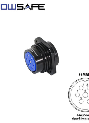 Elumen8 Socapex 7-Pin Panel Female Socket