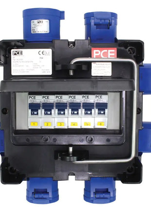 PCE IMST Distribution Box 32A 240V In 6 x 16A Out (9030331)