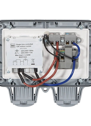 Masterplug IP66 13A Timer Socket (WP23TM24)