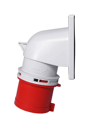 PCE 32A 415V 3P+N+E Angled Appliance Inlet (77725-6)
