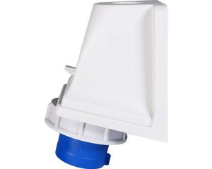 PCE 16A 230V 2P+E IP67 Wall Mount Angled Inlet (5132-6k)
