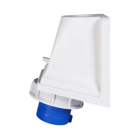 PCE 16A 230V 2P+E IP67 Wall Mount Angled Inlet (5132-6k)