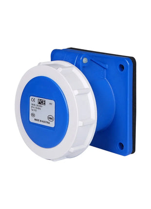 PCE 16A 230V 2P+E IP67 Panel Mount Socket (3132-6)