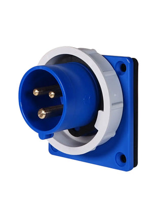 PCE 16A 230V 2P+E IP67 Panel Inlet (6132-6)