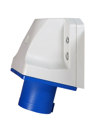 PCE 16A 230V 2P+E Wall Mount Angled Inlet (513-6)