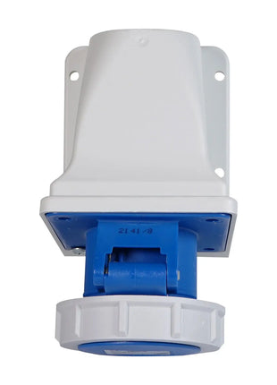PCE 16A 230V 2P+E IP67 Wall Mount Angled Socket (1132-6)