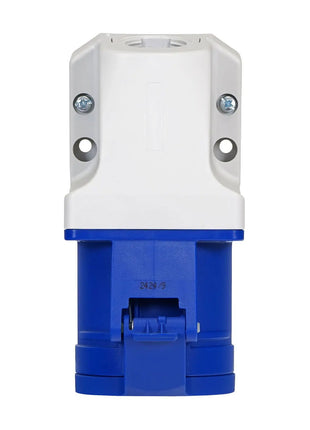 PCE 32A 230V 2P+E Wall Mount Angled Socket (123-6K)