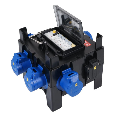 PCE IMST Distribution Box 32A 240V In 4 x 16A + 2 x 13A (9030490)