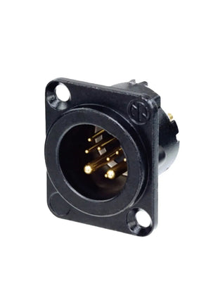 Neutrik 8+2 Pole Male XLR Chassis Plug NC10MD-LX-B