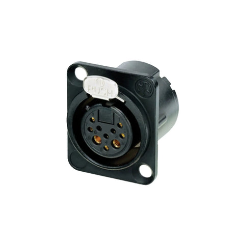 Neutrik 8+2 Pole Female XLR Chassis Socket NC10FD-LX-B