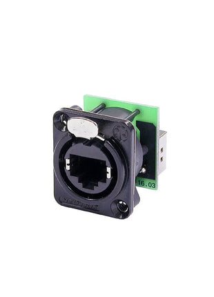 Neutrik etherCON CAT5 IDC Feedthrough Connector (NE8FDP-B)