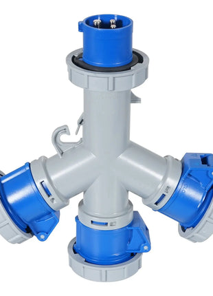 PCE 16A 230V - IP67 3 Way 16A Splitter (9432001)