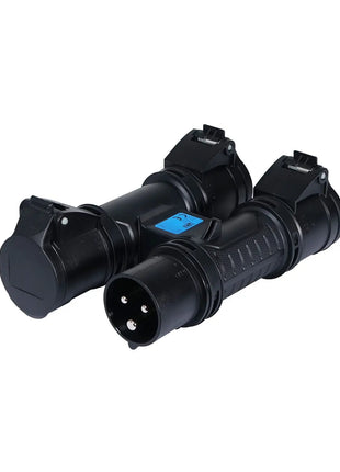 PCE H-CONNECT 230V 16A 2P+E 3-Way Splitter