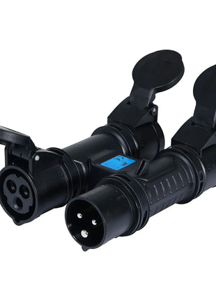 PCE H-CONNECT 230V 16A 2P+E 3-Way Splitter