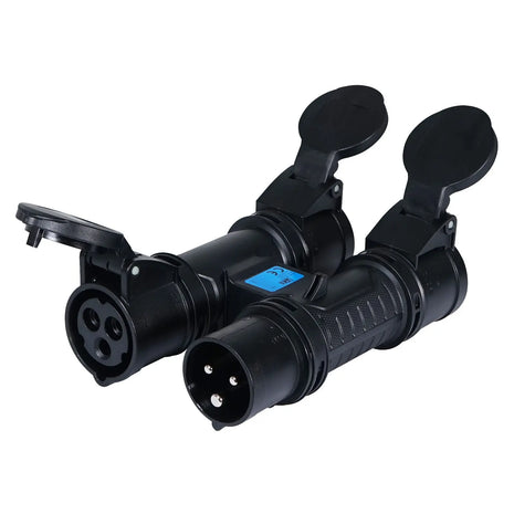 PCE H-CONNECT 230V 16A 2P+E 3-Way Splitter