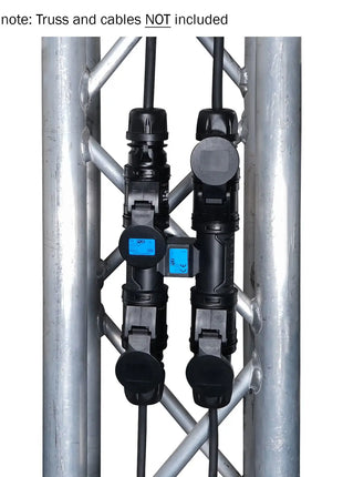 PCE H-CONNECT 230V 16A 2P+E 3-Way Splitter