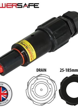 Elumen8 Powersafe 500A Line Drain 120mm2 L2 Black