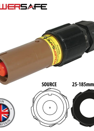 Elumen8 Powersafe 500A Line Source 120mm2 L1 Brown