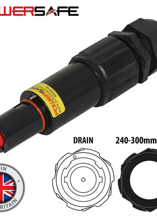 Elumen8 Powersafe 800A Line Drain 240mm2 L2 Black