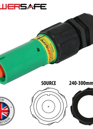 Elumen8 Powersafe 800A Line Source 240mm2 Earth Green