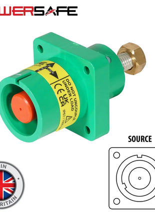 Elumen8 Powersafe 800A Panel Source Male T8 Post Earth Green