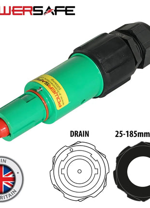 Elumen8 Powersafe 500A Line Drain 150mm2 Earth Green