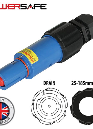 Elumen8 Powersafe 500A Line Drain 150mm2 Neutral Blue