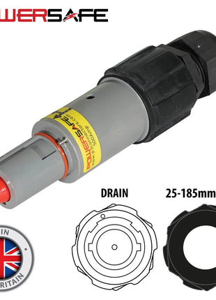 Elumen8 Powersafe 500A Line Drain 150mm2 L3 Grey