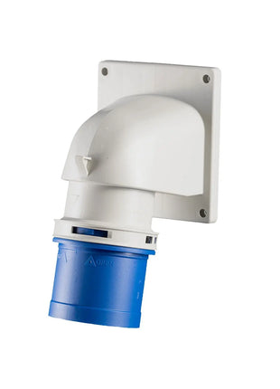 PCE 32A 230V 2P+E Flanged Angled Inlet 77723-6