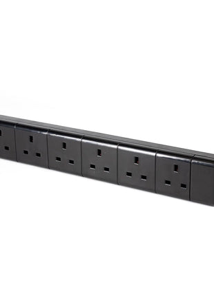 Elumen8 6 Gang Mains Socket Black