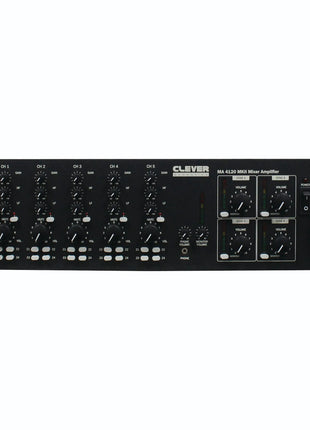 Clever Acoustics MA 4120 MKII 480W 4 Zone Mixer Amplifier