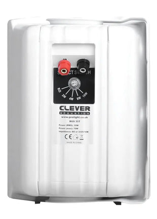 Clever Acoustics BGS 35T White 100V Speakers (Pair)