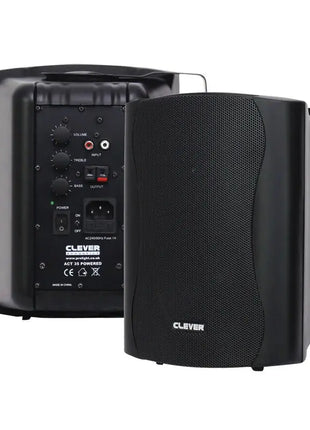 Clever Acoustics ACT 35 Black Powered Speakers (Pair)