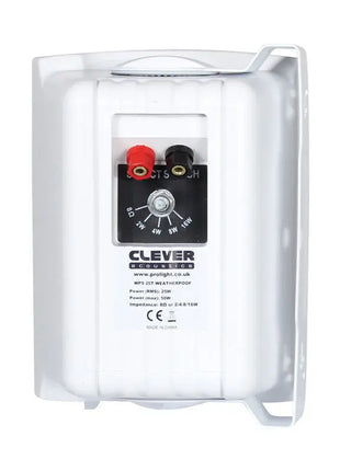 Clever Acoustics WPS 25T White 100V Weatherproof Speakers (Pair)