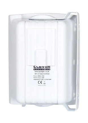 Clever Acoustics WPS 25T White 100V Weatherproof Speakers (Pair)