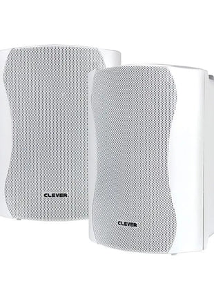 Clever Acoustics WPS 35T White 100V Weatherproof Speakers (Pair)