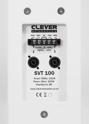 Clever Acoustics SVT 100 White Speaker