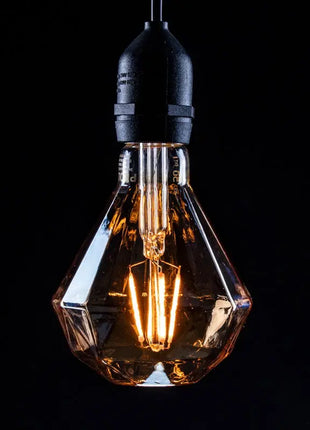 Prolite 4W Dimmable LED Diamond Gold Filament Lamp 1800K ES