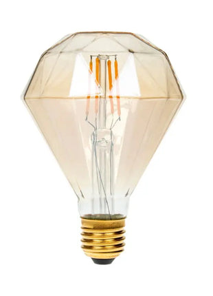 Prolite 4W Dimmable LED Diamond Gold Filament Lamp 1800K ES