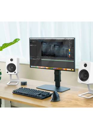 Kanto YU4 - Powered Bookshelf Speakers (Matte White) kanto