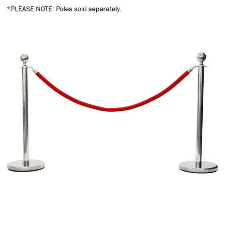 Elumen8 Chrome Barrier Rope Red Velvet