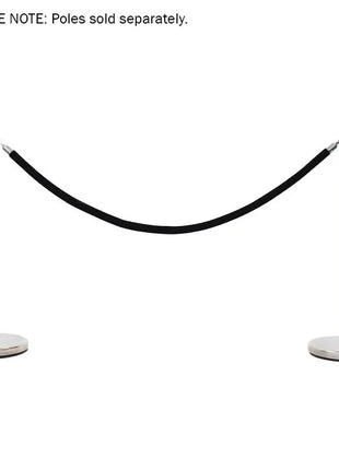 Elumen8 Chrome Barrier Rope Black Velvet