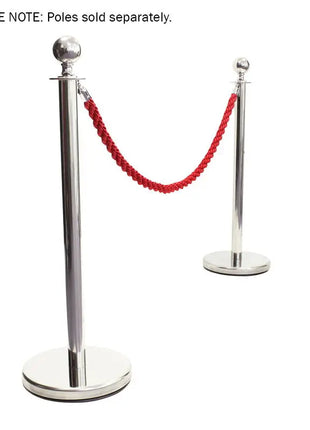 Elumen8 Chrome Barrier Rope Red Twisted
