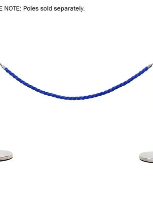 Elumen8 Chrome Barrier Rope Blue Twisted