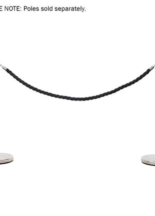 Elumen8 Chrome Barrier Rope Black Twisted