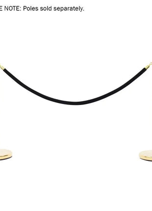 Elumen8 Gold Barrier Rope Black Velvet