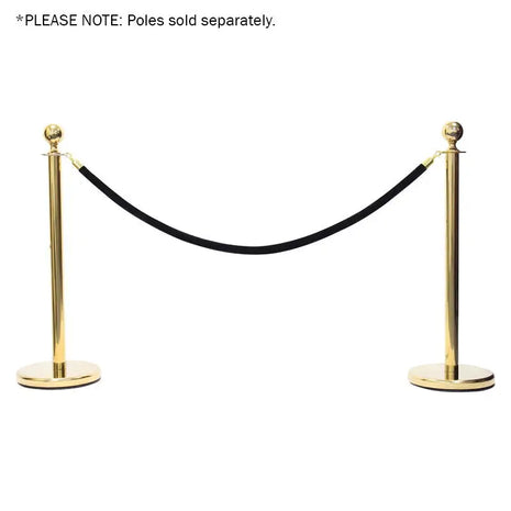 Elumen8 Gold Barrier Rope Black Velvet