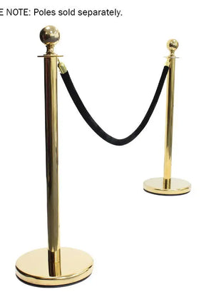 Elumen8 Gold Barrier Rope Black Velvet