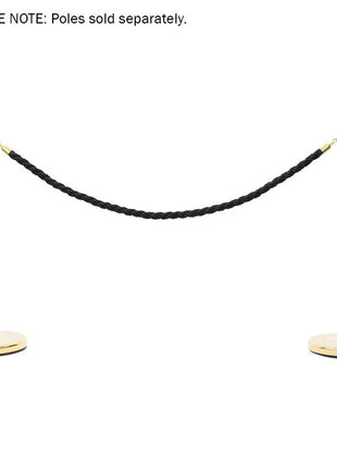 Elumen8 Gold Barrier Rope Black Twisted